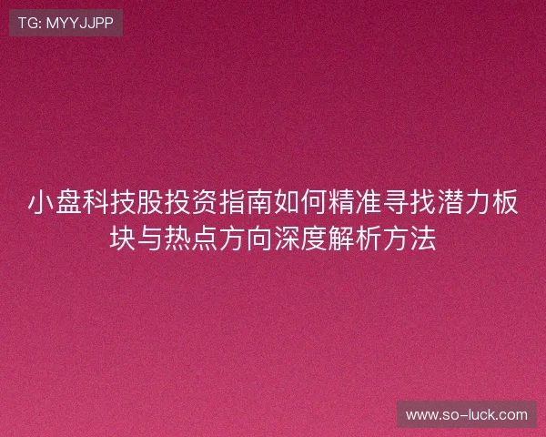 小盘科技股投资指南如何精准寻找潜力板块与热点方向深度解析方法